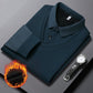 Camicia a righe con revers e effetto a due pezzi
