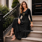 🏆👗 Abito midi a balze con dettaglio a forma di cuore – Taglio ad A che valorizza la silhouette, tessuto leggero e grazioso dettaglio a forma di cuore – Perfetto per i viaggi e le feste, spedizione gratuita
