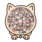 🎁Christmas Sale 50% OFF🎅135-Piece Morandi-Colored Cat Shaped Wooden Jigsaw Puzzle