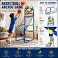 🏀⛹️ Gioco Arcade di Basket Indoor con 4 Palloni – Canestro per Bambini da Casa 🎯🏀 Perfetto per Sala Giochi & Feste, Sviluppa la Motricità, Telaio Indistruttibile, Pronto a Giocare!
