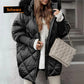 ❄️ Winter Sale:50% Rabatt❄️Damen Midi-Parka mit Strickärmeln✈️Kostenloser Versand✈️