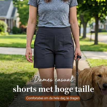 ✨ Pantaloncini da donna a vita alta – Effetto snellente, elasticità a 4 vie, morbidi come il burro 🍑