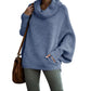 Maglione da donna con collo a cappuccio e tasche
