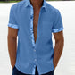 Saldi estivi - 49% OFF💥 --- Camicia casual da uomo con colletto scozzese-7