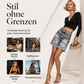 🌟 Der Look, den alle suchen – bei uns 50% günstiger! ⌛Zeitlich begrenztes Angebot – Damen-Rhinsten-Ripped-Denim-Shorts
