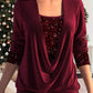 🎁VENDITA DELL'ULTIMO GIORNO - 49% DI SCONTO🎁Top due pezzi finto smocked con paillettes