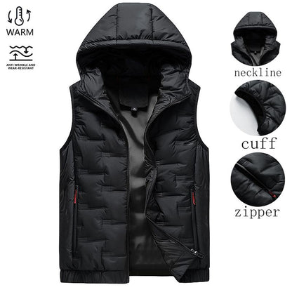 🍂 OFFERTA STAGIONALE · -50% | Gilet da uomo con cappuccio – Leggero e facile da abbinare