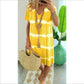 👗 ABITO T-SHIRT A MANICHE CORTE A RIGHE TIE-DYE