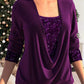 🎁VENDITA DELL'ULTIMO GIORNO - 49% DI SCONTO🎁Top due pezzi finto smocked con paillettes