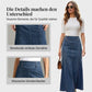 🎁Novità 2026: SCONTO DEL 50%👗Gonna lunga da donna in denim – Vita alta e taglio a trapezio