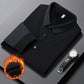 Camicia a righe con revers e effetto a due pezzi