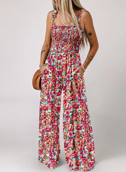💕 SCONTO DEL 50%!🔥 Tuta boho leggera con stampa e spalline sottili – Perfetta per la spiaggia e il tempo libero 🏖️🌸