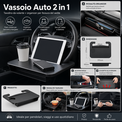 🚗🔥 Ultimo Giorno | Vassoio Volante Auto -50