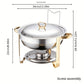 🎅🏻Saldi prenatalizi🔥Set da buffet con scaldavivande in acciaio inossidabile