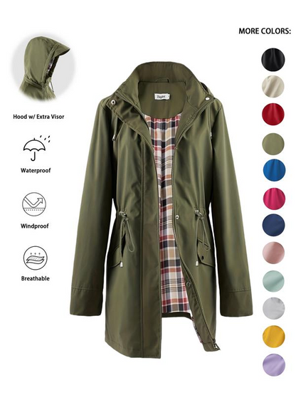🔥 Prezzo Speciale di Questa Settimana: €39.99! 🧥💦 Giacca da donna chic, leggera e impermeabile 🍃 - Scatena stile e durata in qualsiasi tempesta!
