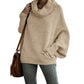 Maglione da donna con collo a cappuccio e tasche