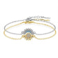 Lot de 2 — Bracelets superposés ☀️Soleil et Lune brillant ensemble ✨