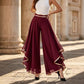 🔥Pantaloni eleganti dalla linea morbida, con gamba ampia e bordino dorato👖