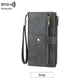 Portafoglio in pelle con blocco RFID da donna