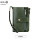 Portafoglio in pelle con blocco RFID da donna