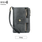 Portafoglio in pelle con blocco RFID da donna