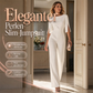 🔔 Letzte 100 Stück – solange der Vorrat reicht! ✨Eleganter, schmal geschnittener Jumpsuit mit Perlenverzierung