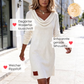 📢 Befristetes Angebot 50% RABATT 👗 Damen Langarm-Knittkleid mit Schal-Ausschnitt – Weicher Stoff & schmeichelhafte Silhouette ✅ | Gemütliche Eleganz & vielseitiger Winterstil ✨