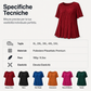 🔥 OFFERTA LIMITATA – 50% OFF!👚🔥Camicetta plissettata a maniche corte taglie forti da donna, top ampio che nasconde la pancia