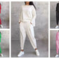 Top a maniche lunghe con scollo rotondo ＆ Pantaloni 2 pezzi