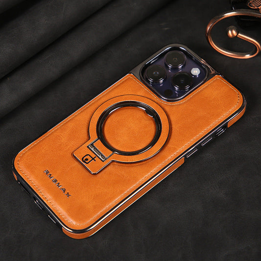 Custodia protettiva in pelle rinforzata per iPhone