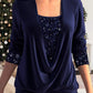 🎁VENDITA DELL'ULTIMO GIORNO - 49% DI SCONTO🎁Top due pezzi finto smocked con paillettes