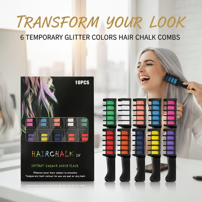 🎅Prevendita natalizia - 57% di sconto ✨Tempera per capelli temporanea Chalk Comb - Cruelty Fre