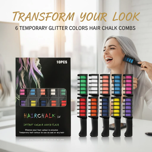 🎅Prevendita natalizia - 57% di sconto ✨Tempera per capelli temporanea Chalk Comb - Cruelty Fre