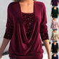 🎁VENDITA DELL'ULTIMO GIORNO - 49% DI SCONTO🎁Top due pezzi finto smocked con paillettes