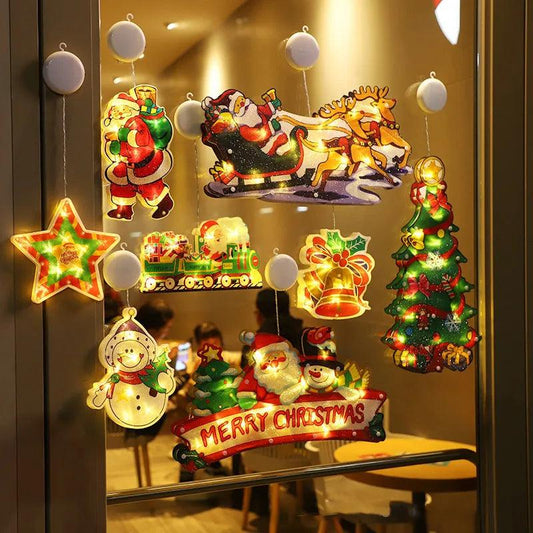🧑‍🎄Saldi natalizi 50% DI SCONTO🎄✨Luci natalizie da appendere alla finestra