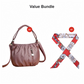 👜 SCONTO DEL 50% ORA! 🎀 Borsa a mano informale in pelle plissettata: pelle morbida, stile versatile e tracolla regolabile ✨