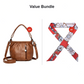 👜 SCONTO DEL 50% ORA! 🎀 Borsa a mano informale in pelle plissettata: pelle morbida, stile versatile e tracolla regolabile ✨