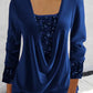 🎁VENDITA DELL'ULTIMO GIORNO - 49% DI SCONTO🎁Top due pezzi finto smocked con paillettes