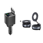 🚗 Caricatore Auto Retrattile 7-in-1 con Ricarica Rapida e Display Voltaggio – USB-C per Android e Lightning per Apple