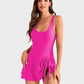 👙Ultima occasione: 50% DI SCONTO💃 Costume intero da donna con controllo addominale e chiusura con nodo
