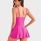 👙Ultima occasione: 50% DI SCONTO💃 Costume intero da donna con controllo addominale e chiusura con nodo