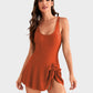 👙Ultima occasione: 50% DI SCONTO💃 Costume intero da donna con controllo addominale e chiusura con nodo