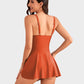 👙Ultima occasione: 50% DI SCONTO💃 Costume intero da donna con controllo addominale e chiusura con nodo