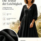 💕Nuovo arrivo: SCONTO DEL 50%👗Abito lungo da donna con scollo a V e pieghe