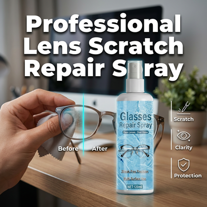 🥳SVENDITA FOLLE 2026🥳💞OLTRE 50.000 ESEMPLARI VENDUTI!👵❤️ SCONTO DEL 50%!  😎Spray professionale per riparare i graffi sulle lenti