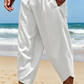 Pantaloni capri casual da uomo a zampa