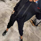 🔥Vendita calda 2025🔥 Set da 2 pezzi, top e pantaloni con cappuccio con coulisse da donna