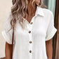 🌷Saldi: sconto del 50%💥Abito-camicia casual da donna con bottoni, maniche corte e tasche