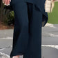 ✨ SCONTO DEL 50% – Set affascinante con top asimmetrico 👗 Elegante completo con pantaloni larghi – Comodo e perfetto per la primavera