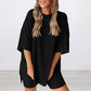 🔥 Letzter Tag! 50% Rabatt 2-teiliges Damen Sommer Set 🩳 Lockeres Oversize-Shirt + Shorts